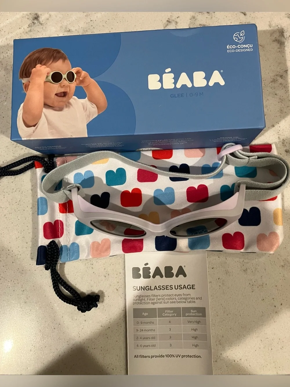 BÉABA Sunglasses 0-9 mo. Dark tint